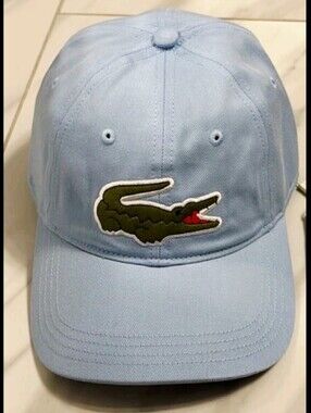 Lacoste Light Blue Unisex BASEBALL CAP NWT